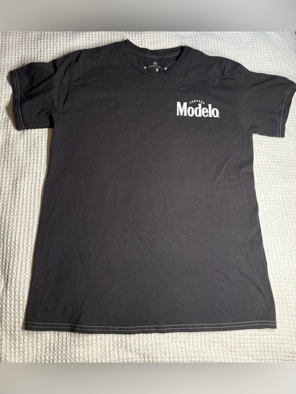 ModelCo Black Short-Sleeve Logo Tee for Men